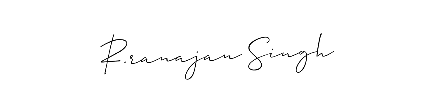 Create a beautiful signature design for name R.ranajan Singh. With this signature (Allison_Script) fonts, you can make a handwritten signature for free. R.ranajan Singh signature style 2 images and pictures png