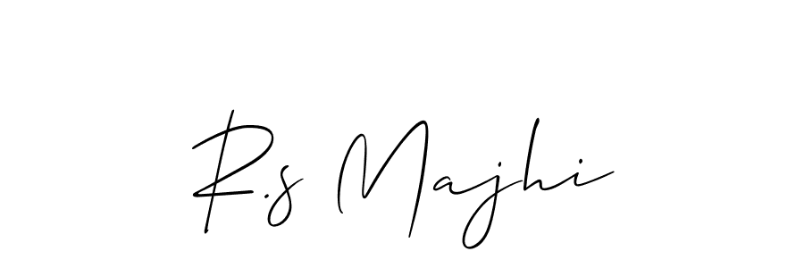 Also we have R.s Majhi name is the best signature style. Create professional handwritten signature collection using Allison_Script autograph style. R.s Majhi signature style 2 images and pictures png