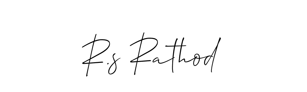 Design your own signature with our free online signature maker. With this signature software, you can create a handwritten (Allison_Script) signature for name R.s Rathod. R.s Rathod signature style 2 images and pictures png