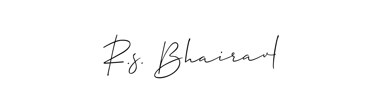 It looks lik you need a new signature style for name R.s. Bhairavl. Design unique handwritten (Allison_Script) signature with our free signature maker in just a few clicks. R.s. Bhairavl signature style 2 images and pictures png