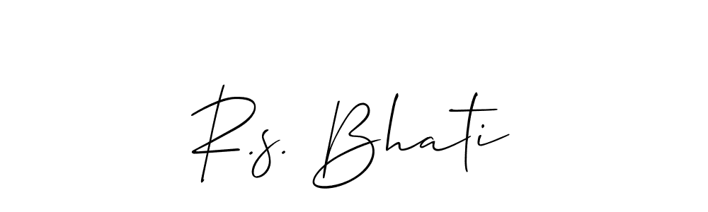 You can use this online signature creator to create a handwritten signature for the name R.s. Bhati. This is the best online autograph maker. R.s. Bhati signature style 2 images and pictures png