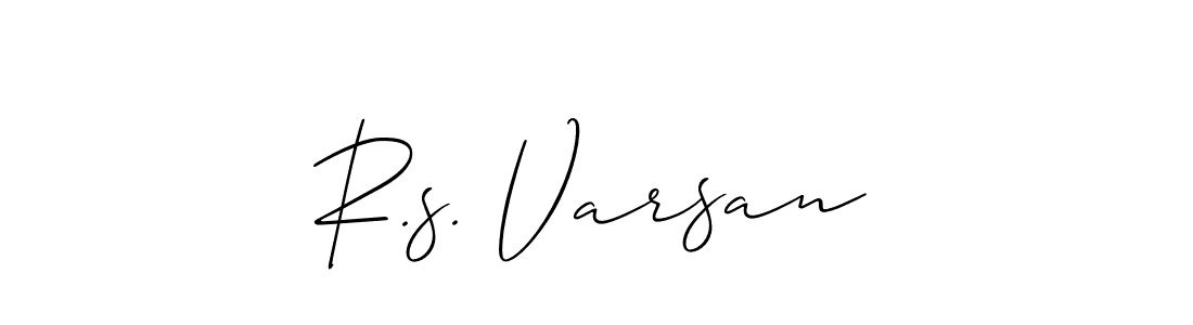 Make a beautiful signature design for name R.s. Varsan. Use this online signature maker to create a handwritten signature for free. R.s. Varsan signature style 2 images and pictures png