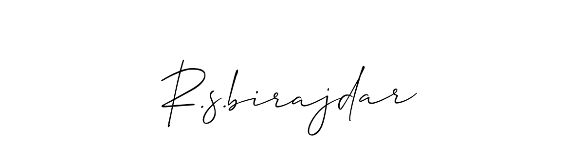 if you are searching for the best signature style for your name R.s.birajdar. so please give up your signature search. here we have designed multiple signature styles  using Allison_Script. R.s.birajdar signature style 2 images and pictures png