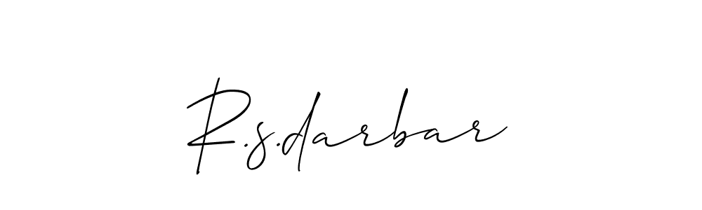 You should practise on your own different ways (Allison_Script) to write your name (R.s.darbar) in signature. don't let someone else do it for you. R.s.darbar signature style 2 images and pictures png