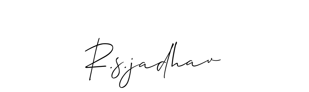 R.s.jadhav stylish signature style. Best Handwritten Sign (Allison_Script) for my name. Handwritten Signature Collection Ideas for my name R.s.jadhav. R.s.jadhav signature style 2 images and pictures png