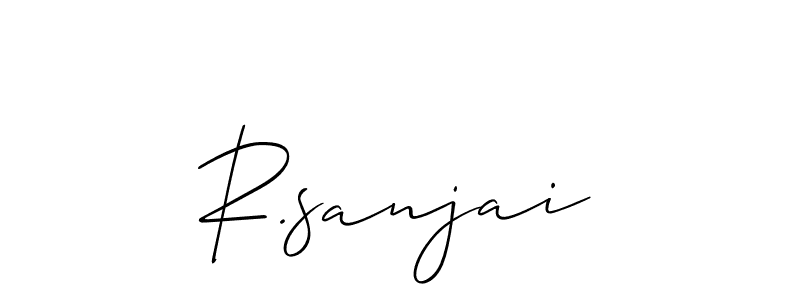 R.sanjai stylish signature style. Best Handwritten Sign (Allison_Script) for my name. Handwritten Signature Collection Ideas for my name R.sanjai. R.sanjai signature style 2 images and pictures png