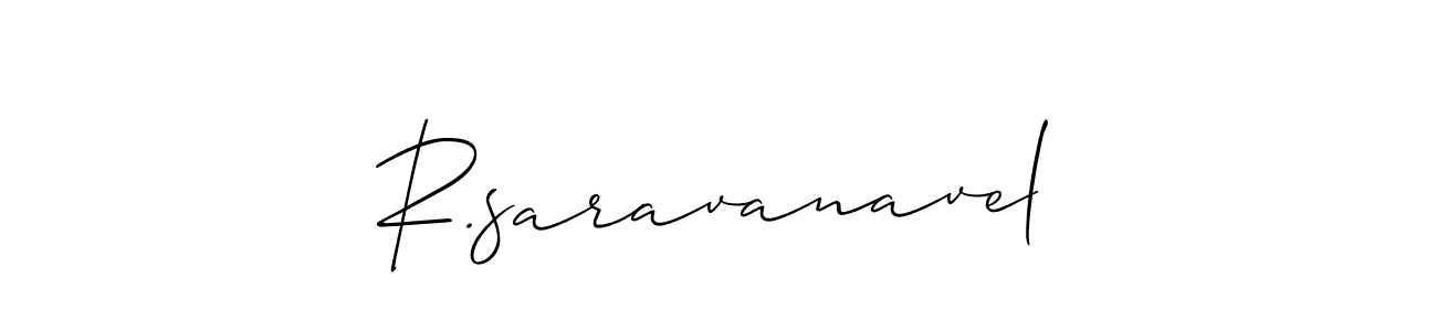 Similarly Allison_Script is the best handwritten signature design. Signature creator online .You can use it as an online autograph creator for name R.saravanavel. R.saravanavel signature style 2 images and pictures png