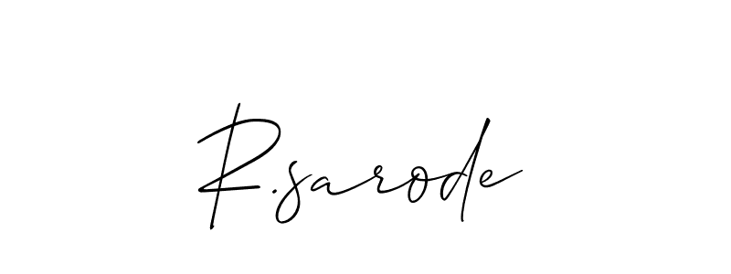 You can use this online signature creator to create a handwritten signature for the name R.sarode. This is the best online autograph maker. R.sarode signature style 2 images and pictures png