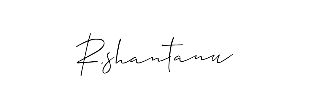 Make a beautiful signature design for name R.shantanu. Use this online signature maker to create a handwritten signature for free. R.shantanu signature style 2 images and pictures png