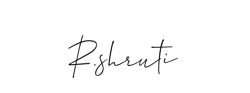 How to Draw R.shruti signature style? Allison_Script is a latest design signature styles for name R.shruti. R.shruti signature style 2 images and pictures png