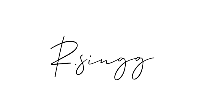 Also You can easily find your signature by using the search form. We will create R.singg name handwritten signature images for you free of cost using Allison_Script sign style. R.singg signature style 2 images and pictures png