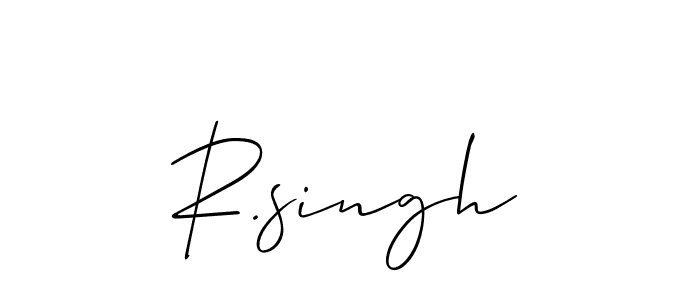 Best and Professional Signature Style for R.singh. Allison_Script Best Signature Style Collection. R.singh signature style 2 images and pictures png