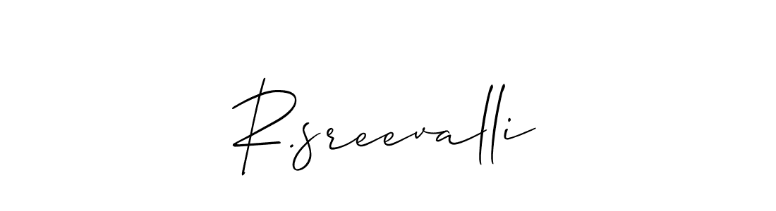 How to Draw R.sreevalli signature style? Allison_Script is a latest design signature styles for name R.sreevalli. R.sreevalli signature style 2 images and pictures png