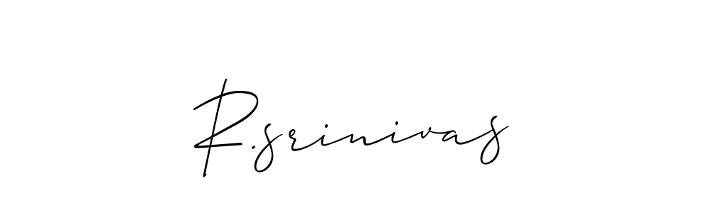 Create a beautiful signature design for name R.srinivas. With this signature (Allison_Script) fonts, you can make a handwritten signature for free. R.srinivas signature style 2 images and pictures png