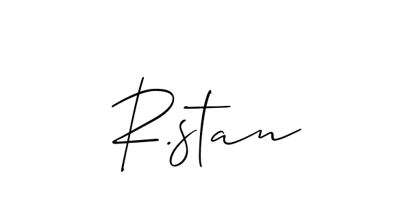 Best and Professional Signature Style for R.stan. Allison_Script Best Signature Style Collection. R.stan signature style 2 images and pictures png