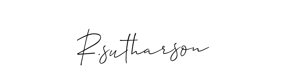 Once you've used our free online signature maker to create your best signature Allison_Script style, it's time to enjoy all of the benefits that R.sutharson name signing documents. R.sutharson signature style 2 images and pictures png