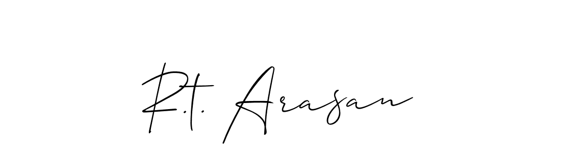 See photos of R.t. Arasan official signature by Spectra . Check more albums & portfolios. Read reviews & check more about Allison_Script font. R.t. Arasan signature style 2 images and pictures png