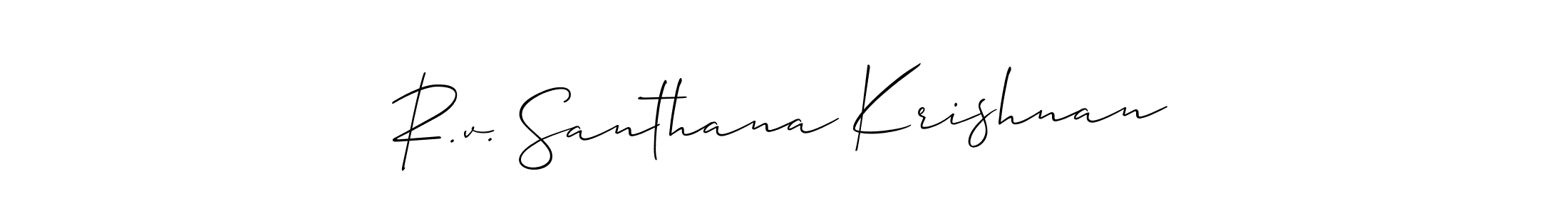 Once you've used our free online signature maker to create your best signature Allison_Script style, it's time to enjoy all of the benefits that R.v. Santhana Krishnan name signing documents. R.v. Santhana Krishnan signature style 2 images and pictures png