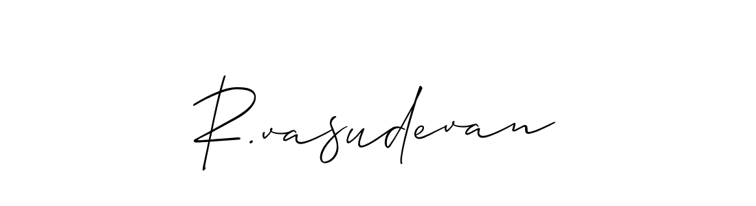 How to Draw R.vasudevan signature style? Allison_Script is a latest design signature styles for name R.vasudevan. R.vasudevan signature style 2 images and pictures png