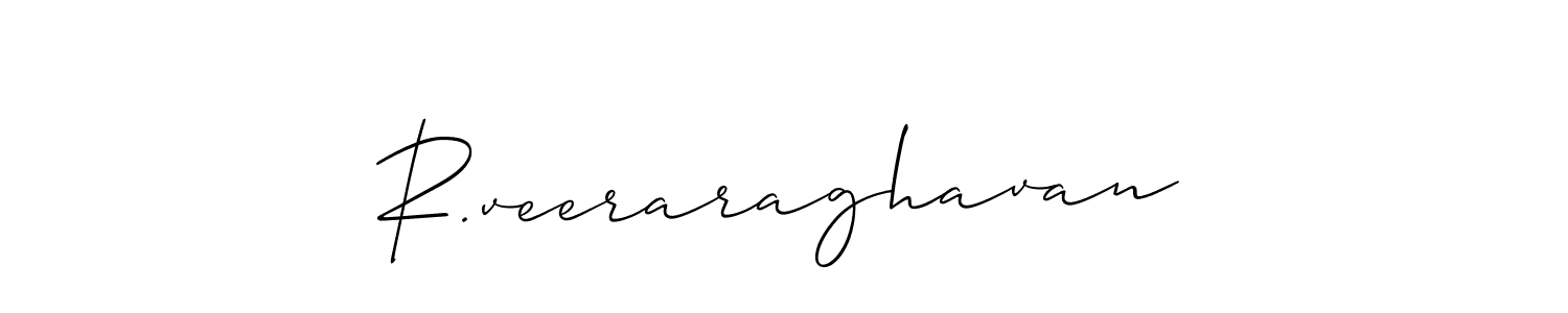Also You can easily find your signature by using the search form. We will create R.veeraraghavan name handwritten signature images for you free of cost using Allison_Script sign style. R.veeraraghavan signature style 2 images and pictures png