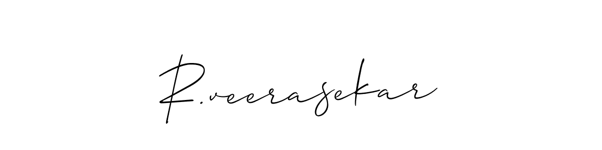 How to Draw R.veerasekar signature style? Allison_Script is a latest design signature styles for name R.veerasekar. R.veerasekar signature style 2 images and pictures png