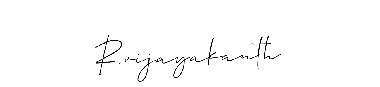 Make a beautiful signature design for name R.vijayakanth. Use this online signature maker to create a handwritten signature for free. R.vijayakanth signature style 2 images and pictures png