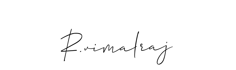 R.vimalraj stylish signature style. Best Handwritten Sign (Allison_Script) for my name. Handwritten Signature Collection Ideas for my name R.vimalraj. R.vimalraj signature style 2 images and pictures png