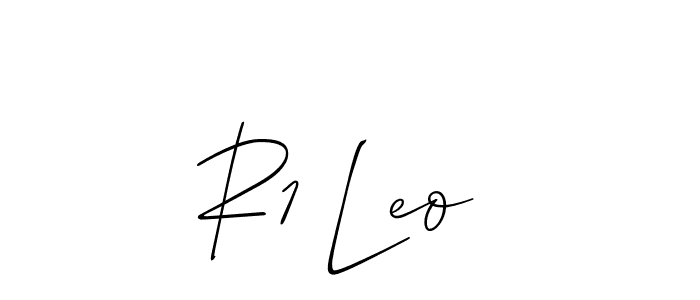 It looks lik you need a new signature style for name R1 Leo . Design unique handwritten (Allison_Script) signature with our free signature maker in just a few clicks. R1 Leo  signature style 2 images and pictures png