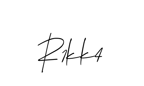 Use a signature maker to create a handwritten signature online. With this signature software, you can design (Allison_Script) your own signature for name R1kk4. R1kk4 signature style 2 images and pictures png