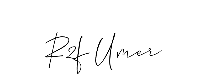 How to make R2f Umer signature? Allison_Script is a professional autograph style. Create handwritten signature for R2f Umer name. R2f Umer signature style 2 images and pictures png