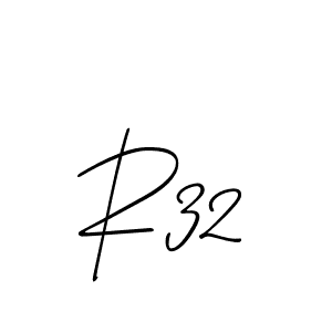 Make a beautiful signature design for name R32. With this signature (Allison_Script) style, you can create a handwritten signature for free. R32 signature style 2 images and pictures png