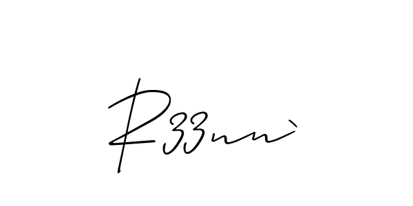 Design your own signature with our free online signature maker. With this signature software, you can create a handwritten (Allison_Script) signature for name R33nn`. R33nn` signature style 2 images and pictures png