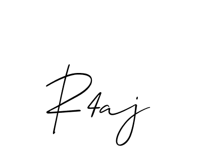 How to make R4aj name signature. Use Allison_Script style for creating short signs online. This is the latest handwritten sign. R4aj signature style 2 images and pictures png