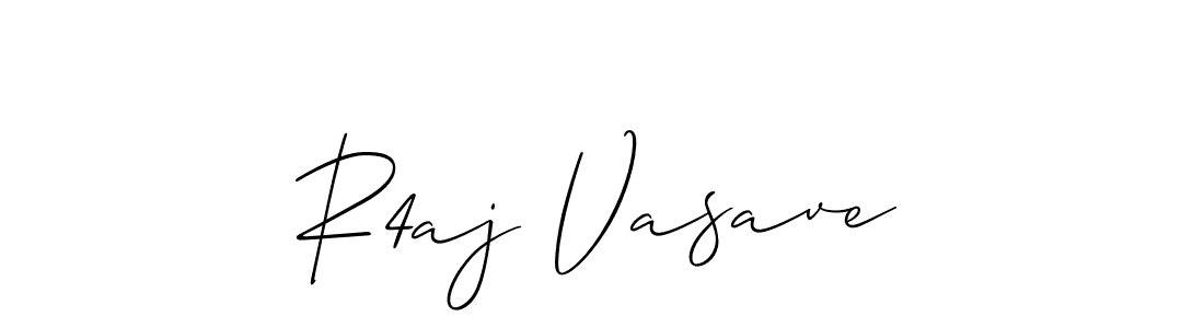 Allison_Script is a professional signature style that is perfect for those who want to add a touch of class to their signature. It is also a great choice for those who want to make their signature more unique. Get R4aj Vasave name to fancy signature for free. R4aj Vasave signature style 2 images and pictures png