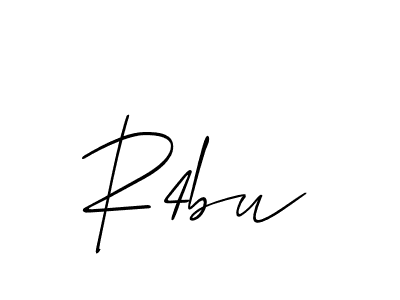 Also we have R4bu name is the best signature style. Create professional handwritten signature collection using Allison_Script autograph style. R4bu signature style 2 images and pictures png