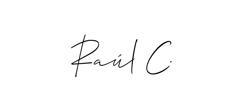 Here are the top 10 professional signature styles for the name Raúl C.. These are the best autograph styles you can use for your name. Raúl C. signature style 2 images and pictures png