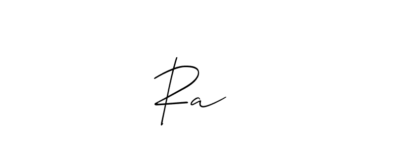 How to make Raजु signature? Allison_Script is a professional autograph style. Create handwritten signature for Raजु name. Raजु signature style 2 images and pictures png