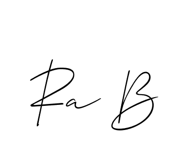 How to Draw Ra B signature style? Allison_Script is a latest design signature styles for name Ra B. Ra B signature style 2 images and pictures png