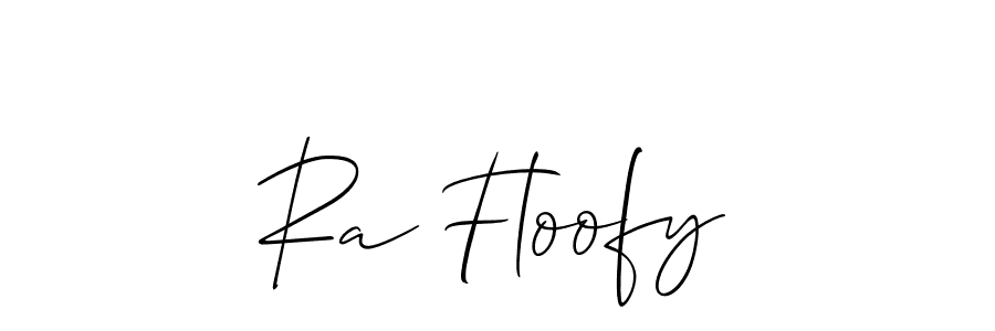 Ra Floofy stylish signature style. Best Handwritten Sign (Allison_Script) for my name. Handwritten Signature Collection Ideas for my name Ra Floofy. Ra Floofy signature style 2 images and pictures png