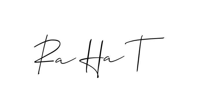 This is the best signature style for the Ra Ha T name. Also you like these signature font (Allison_Script). Mix name signature. Ra Ha T signature style 2 images and pictures png