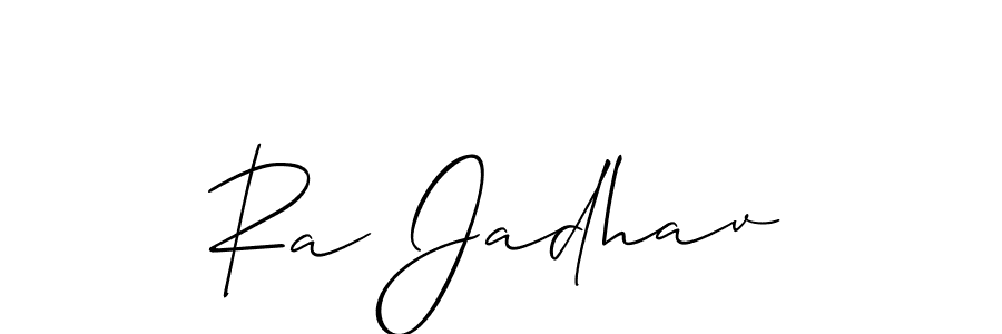 You can use this online signature creator to create a handwritten signature for the name Ra Jadhav. This is the best online autograph maker. Ra Jadhav signature style 2 images and pictures png