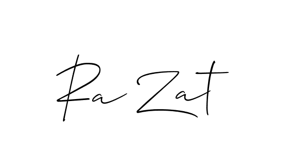 Also we have Ra Zat name is the best signature style. Create professional handwritten signature collection using Allison_Script autograph style. Ra Zat signature style 2 images and pictures png