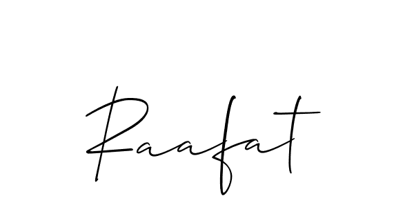 Similarly Allison_Script is the best handwritten signature design. Signature creator online .You can use it as an online autograph creator for name Raafat. Raafat signature style 2 images and pictures png