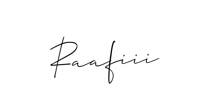 Create a beautiful signature design for name Raafiii. With this signature (Allison_Script) fonts, you can make a handwritten signature for free. Raafiii signature style 2 images and pictures png