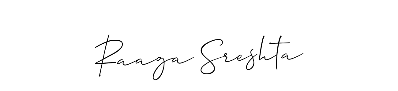 Make a beautiful signature design for name Raaga Sreshta. Use this online signature maker to create a handwritten signature for free. Raaga Sreshta signature style 2 images and pictures png
