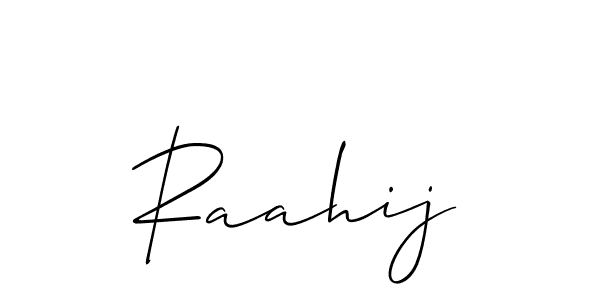 You should practise on your own different ways (Allison_Script) to write your name (Raahij) in signature. don't let someone else do it for you. Raahij signature style 2 images and pictures png