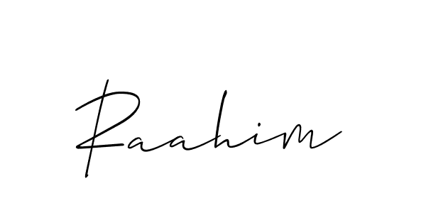 The best way (Allison_Script) to make a short signature is to pick only two or three words in your name. The name Raahim include a total of six letters. For converting this name. Raahim signature style 2 images and pictures png