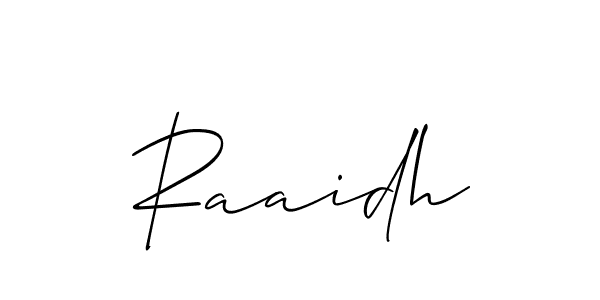How to Draw Raaidh signature style? Allison_Script is a latest design signature styles for name Raaidh. Raaidh signature style 2 images and pictures png