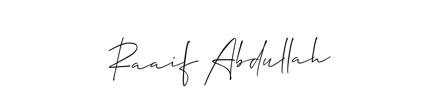 See photos of Raaif Abdullah official signature by Spectra . Check more albums & portfolios. Read reviews & check more about Allison_Script font. Raaif Abdullah signature style 2 images and pictures png