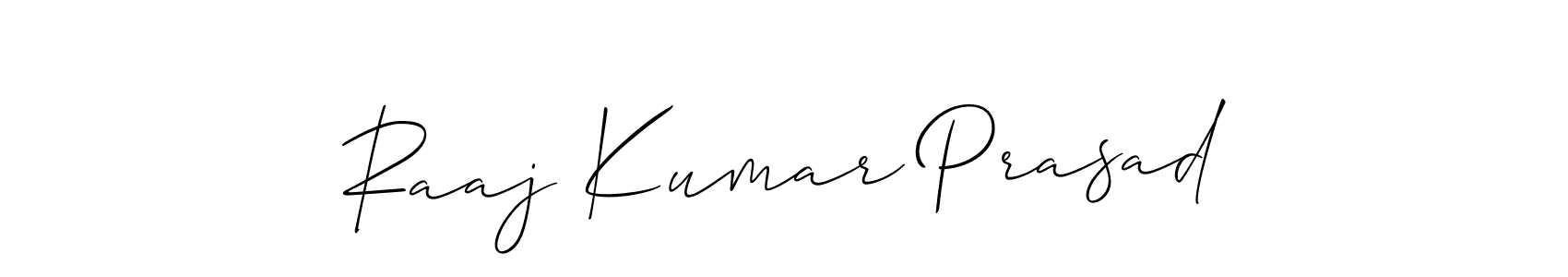 Also we have Raaj Kumar Prasad name is the best signature style. Create professional handwritten signature collection using Allison_Script autograph style. Raaj Kumar Prasad signature style 2 images and pictures png
